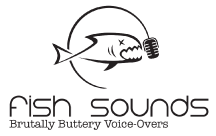 Fish Sounds Brutally Buttery Voice Overs Branding logo